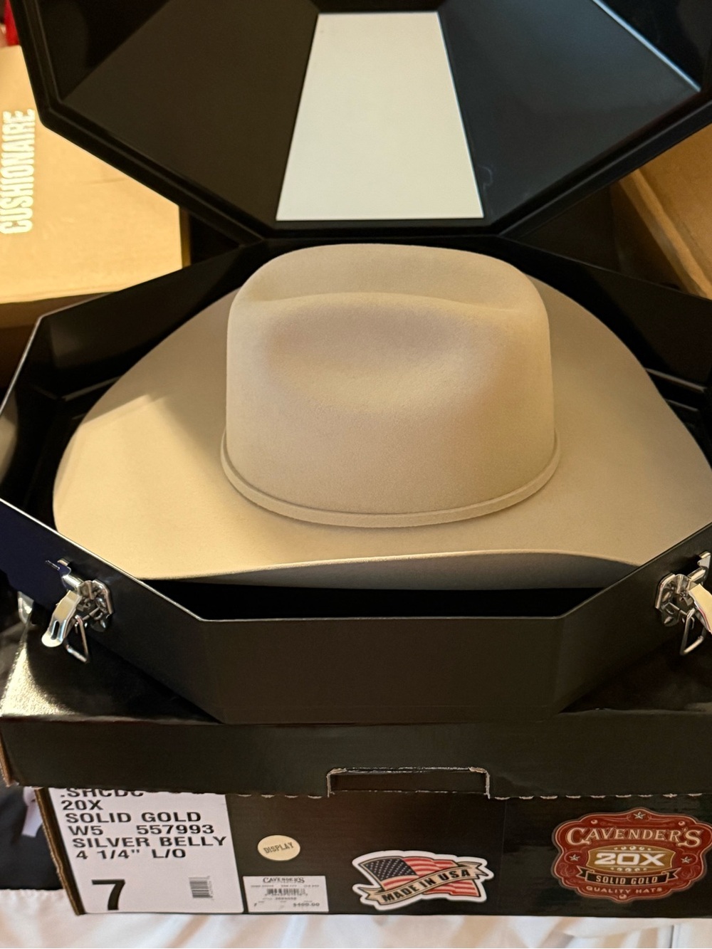 Silver Belly Tan Western Felt Hat - Size 7 20X